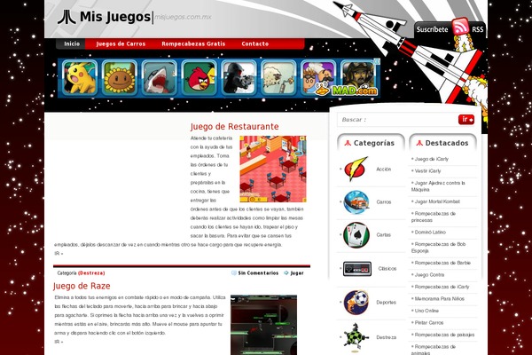 juegos theme websites examples