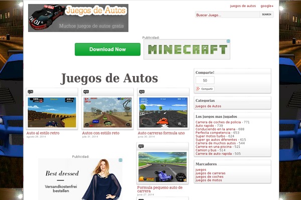 misjuegosdeautos.com site used Juegosdeautos