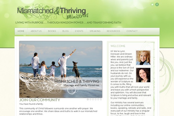 mismatchedandthriving.com site used Bounce