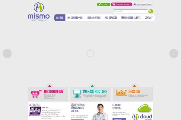 Mismo theme site design template sample