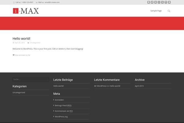 i-max theme site design template sample