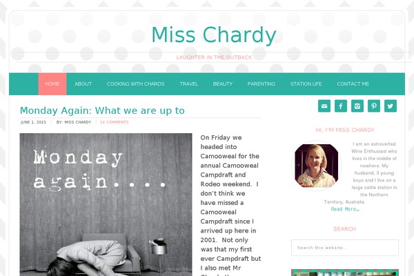 misschardy.com site used Miss-chardy