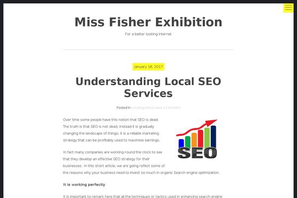 missfisherexhibition.com.au site used hexo