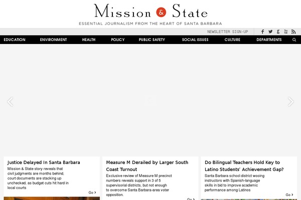 Mission theme site design template sample