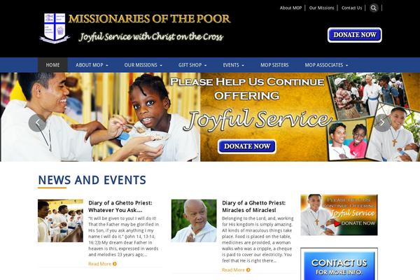 missionariesofthepoor.org site used Mop_theme