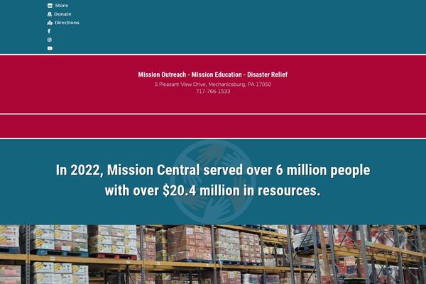 missioncentral.org site used Missioncentral
