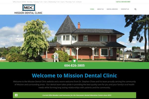 missiondentalclinic.com site used Therapy-child
