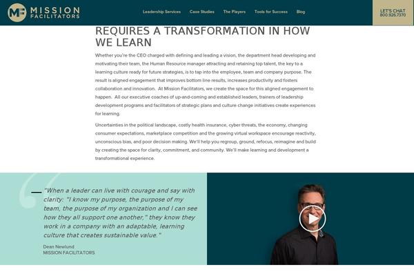 missionfacilitators.com site used Themeforest-emerald