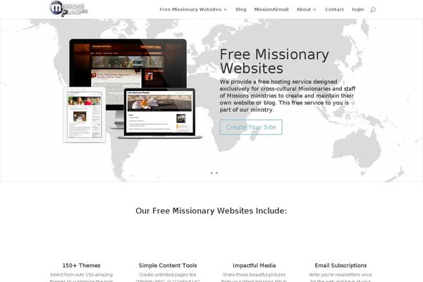 missionsplace.com site used Divi-missionsplace