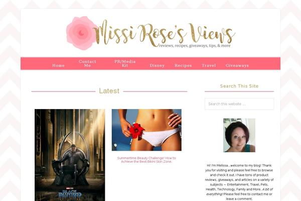 missirosesviews.com site used Custom-theme-genesis