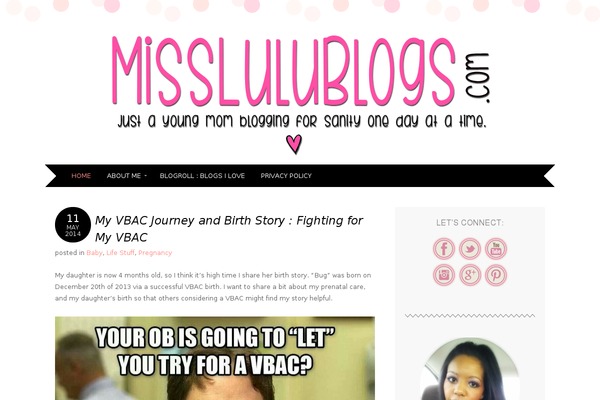 misslulublogs.com site used A8c