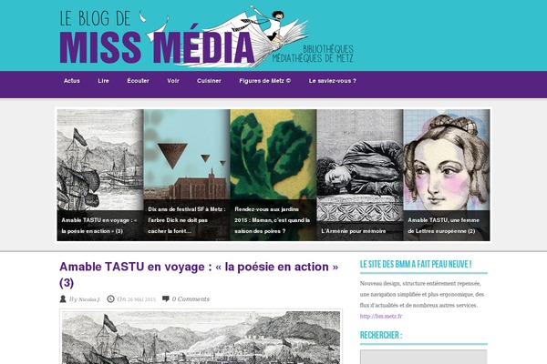 missmediablog.fr site used monochrome