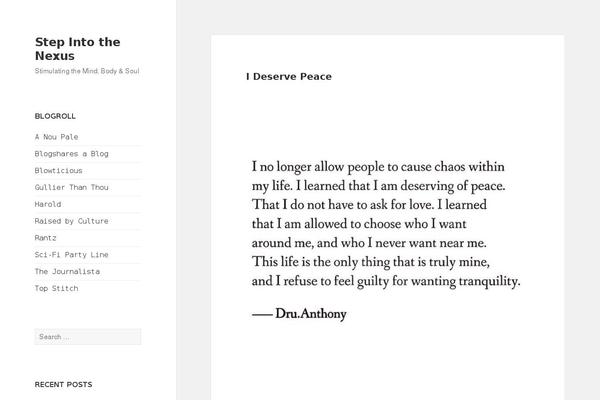 WordPress website example screenshot