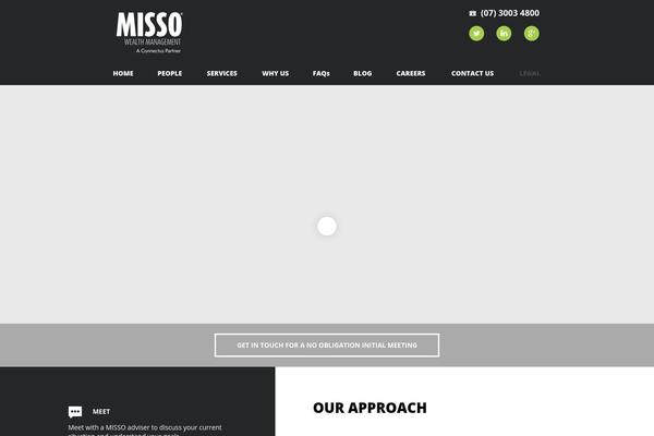missowealth.com site used Misso