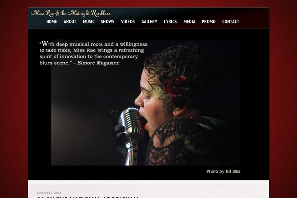 Grammy theme site design template sample