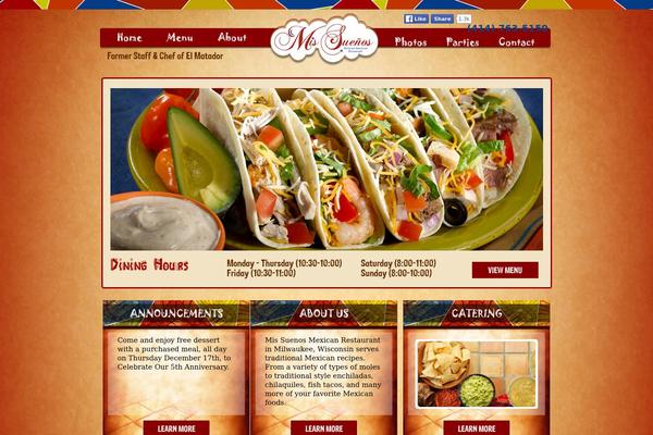 missuenosrestaurant.com site used Wpfull