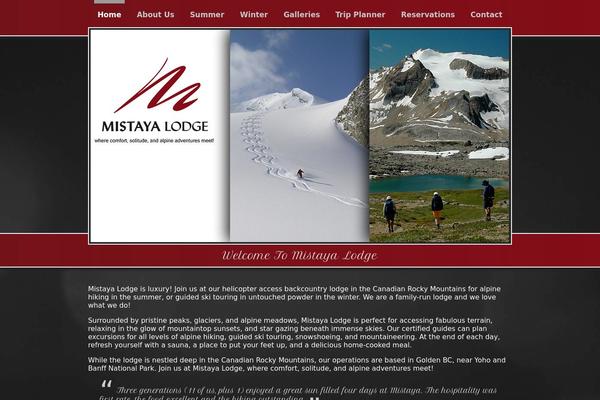 mistayalodge.com site used Mistaya-lodge