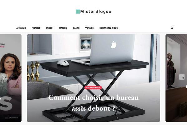 misterblague.fr site used Blossom Pin