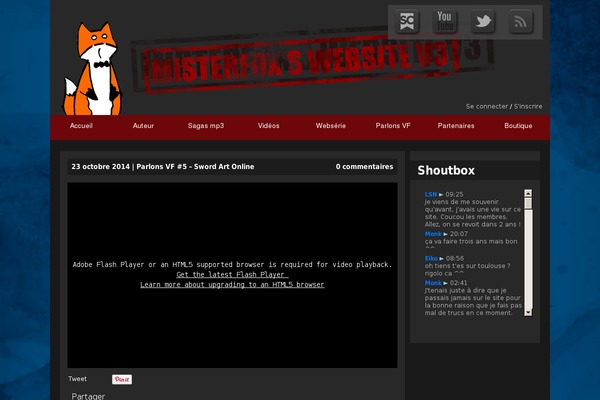 misterfox.fr site used Misterfox