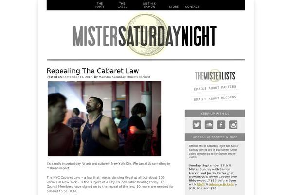 mistersaturdaynight.com site used Mistersaturdaynight
