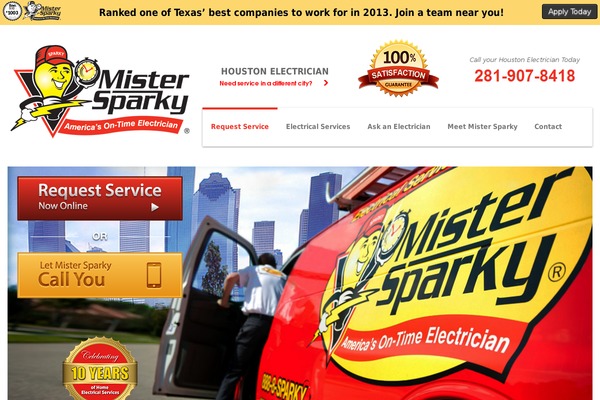 mistersparky-houston.com site used Mistersparky2