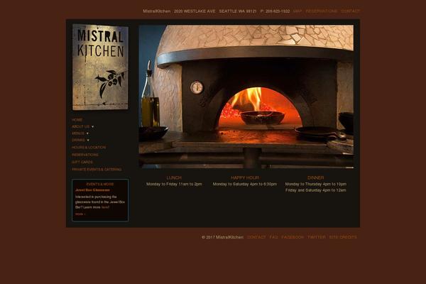 mistral-kitchen.com site used WP Framework