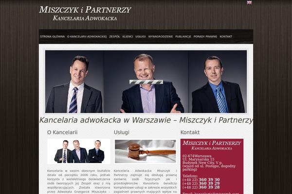 miszczyk.com site used Kancelaria