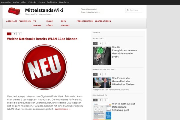 mittelstandsblog.de site used Miwiki