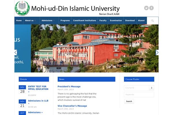 miu.edu.pk site used ParkCollege