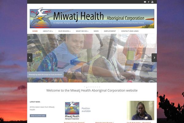 miwatj.com.au site used Divi Child