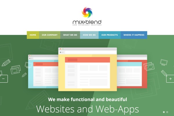 mixandblend.pt site used Colored Theme