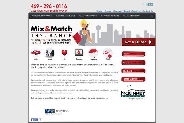 mixmatchinsurance.com site used Complexity-2-child