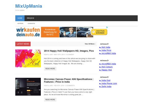 Publisher theme site design template sample