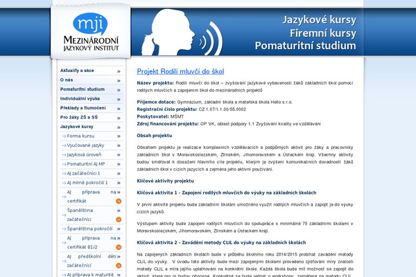 mjimost.cz site used Mji