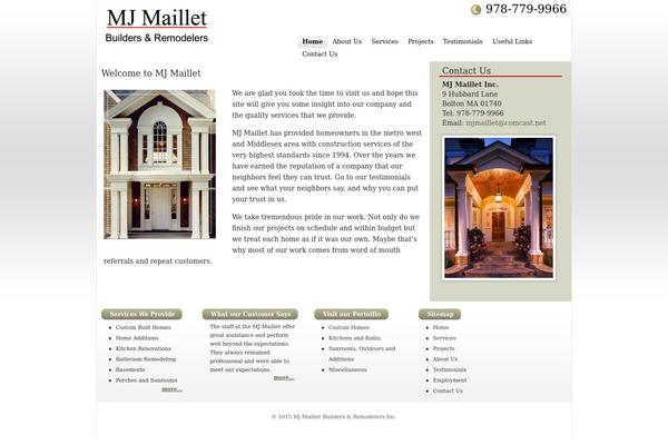 mjmaillet.com site used Maillet-homes-builders-remodellers