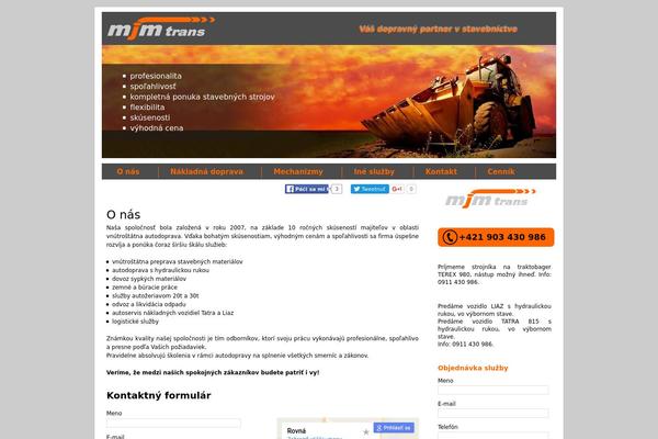 mjmtrans.sk site used Mjmtrans