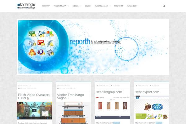 Zefir theme site design template sample