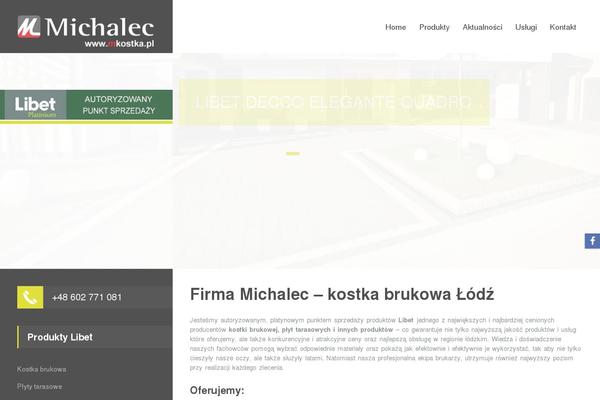 mkostka.pl site used Oriel-wp