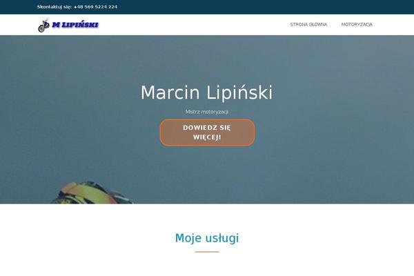 mlipinski.pl site used One-edge
