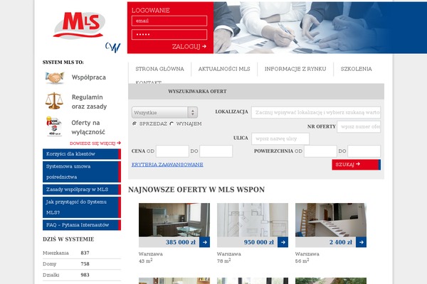 mls.org.pl site used Wsponmls