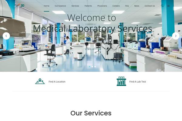 MediClinic theme site design template sample