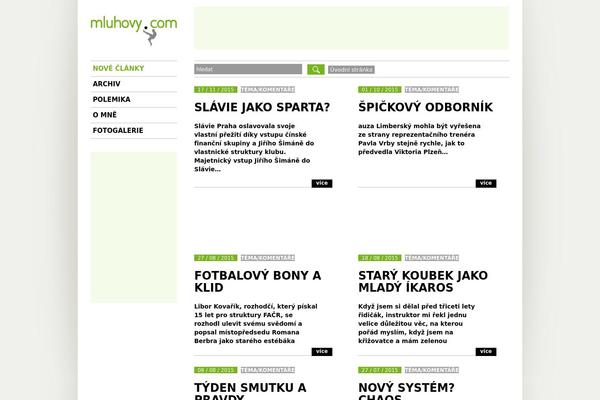 mluhovy.com site used Yeti-design