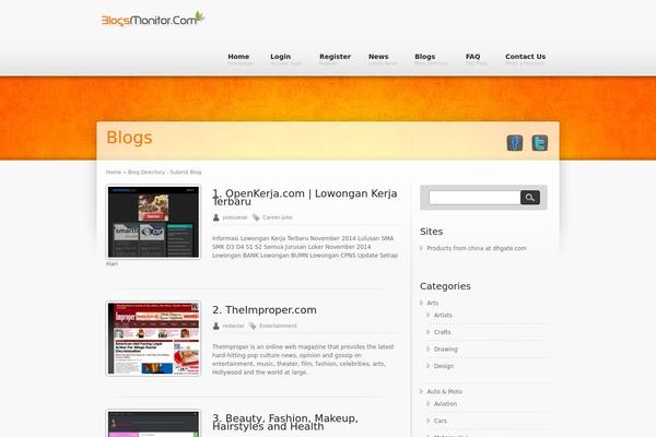 iNspiration theme site design template sample
