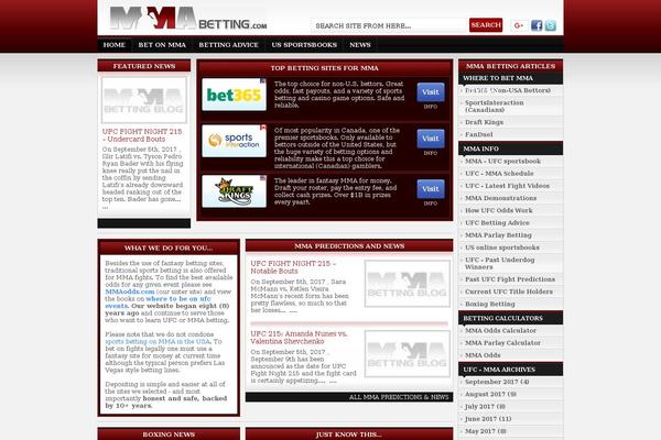 mmabetting.com site used Mmabettingblog-alkesh