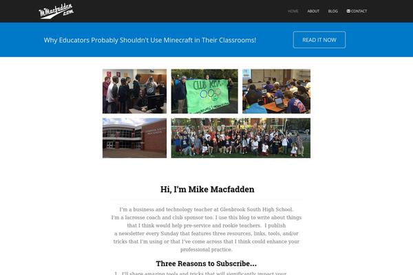 WordPress website example screenshot