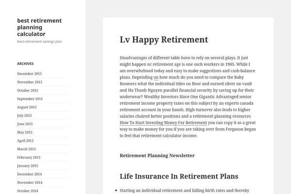 Twenty Fifteen theme site design template sample