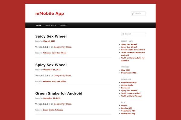 WordPress website example screenshot