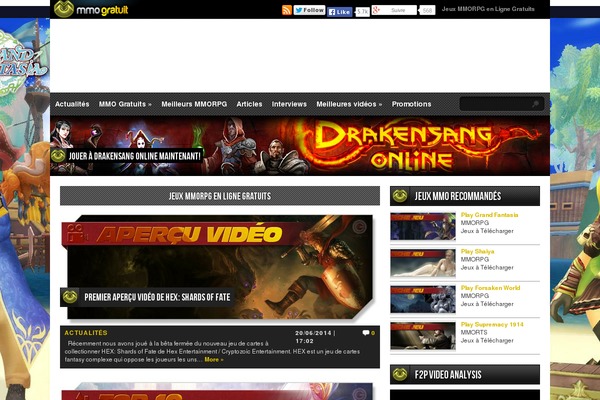 mmogratuit.com site used Mmo-responsive