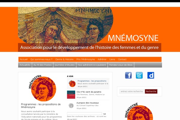 mnemosyne.asso.fr site used WP-Bold v.1.09