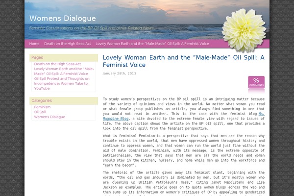 Femme Flora theme site design template sample